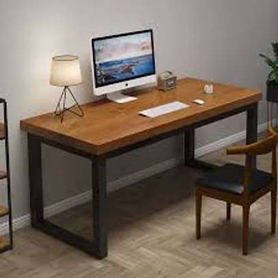 Rectangular Metal Framed Computer Working Desk image 8