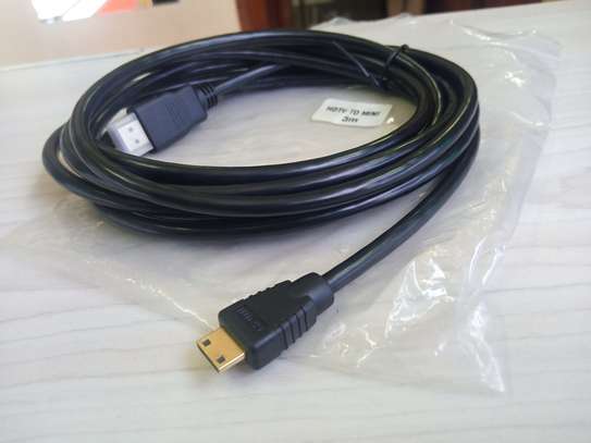 HIGH SPEED HDMI / MINI HDMI CABLE 3M image 1