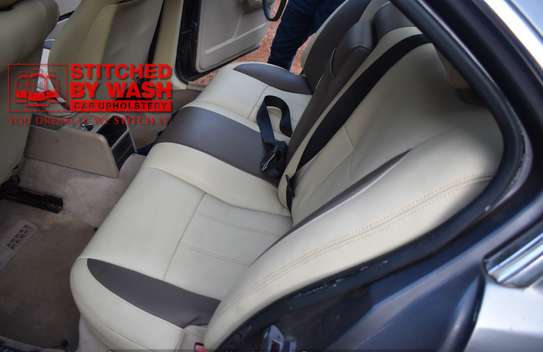 BMW beige leather seat covers upholstery image 2