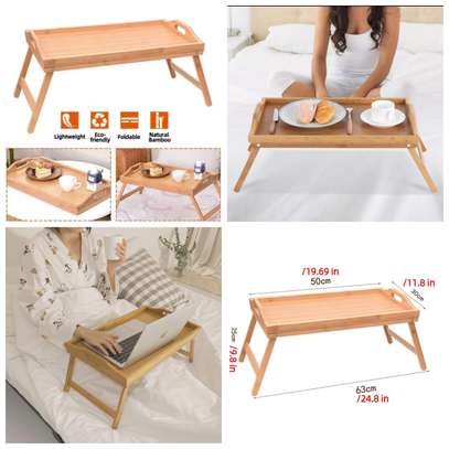 Foldable Bamboo breakfast in bed tray image 3