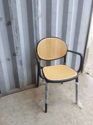 Dining Chair; Rattan Plastic Dining Home Chair image 3