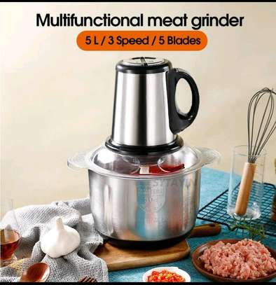 STAINLESS STEEL ELECTRIC MEAT GRINDER/VEGETABLE CHOPPER image 1