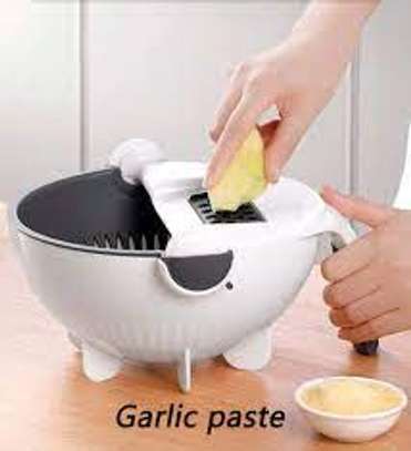 9 In 1 Vegetable Cutter With Drain Basket image 2