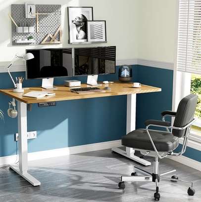 Office Desk : Height Adjustable Electrical Hackers Desk image 2