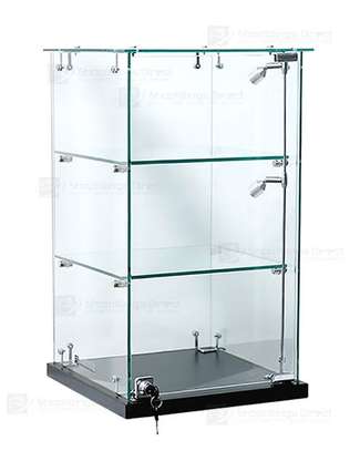 All glass -shop/office/home displays(6mm thick glass) image 2