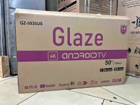 GLAZE 50 INCH SMART ANDROID FRAMELESS UHD 4K TV NEW image 3
