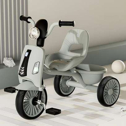 Kids Tricycle Toddler Light Grey Durable Ride-On image 3