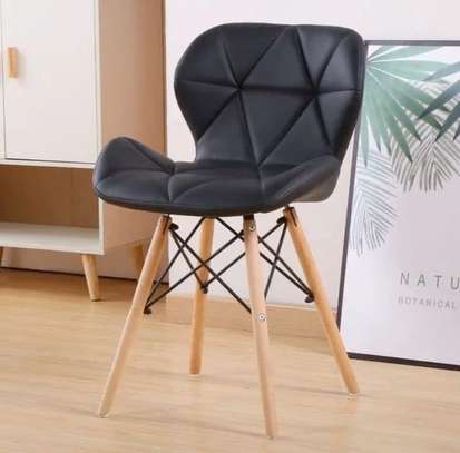 Dining Chair; Elegant Eames Leather Dining Chair image 5