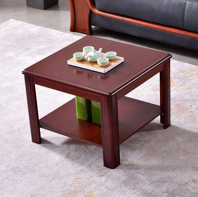 Modern Mahogany Squared Coffee Table image 5