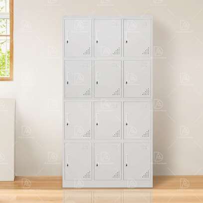 12-Locker Steel Storage Cabinet image 4