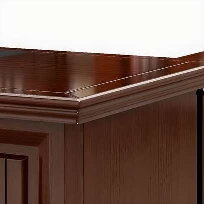 Office Desk; 1600mm Mahogany Office Desk image 3