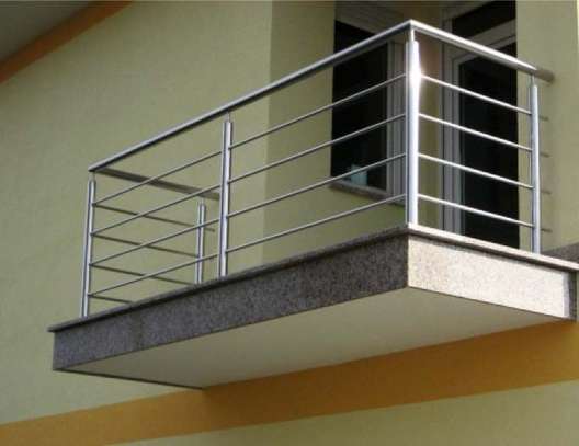 Partition, office interiors, stainless  handrail, Windows image 5