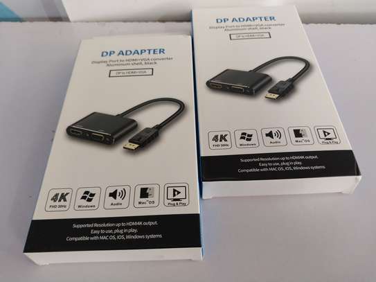DisplayPort to HDMI VGA Adapter, DP Display Port to VGA HDMI image 2