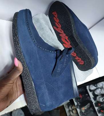 Clarks blue suede boots online