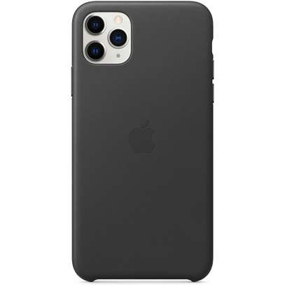 APPLE LEATHER CASE (FOR IPHONE 11 PRO MAX) - BLACK image 2