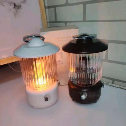 Rechargeable retro lamp with cool mist humidifier image 3