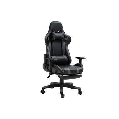 Office Chair: Back Angle Leather Game Chair Ergonomic Design image 4
