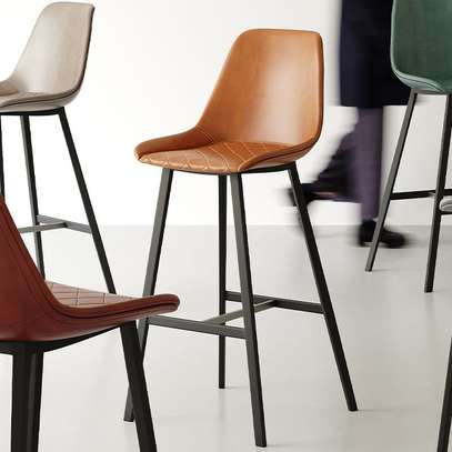 Bar Stools: Fixed Reception Office Stool With Long Legs image 6