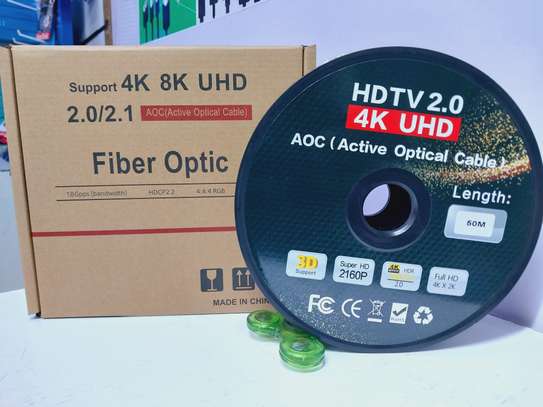 50M Fiber Optic 4K@60Hz HDMI 2.0 Active Optical Cable image 2