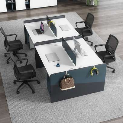 Workstations: Four Way Modern Office Workstations image 1