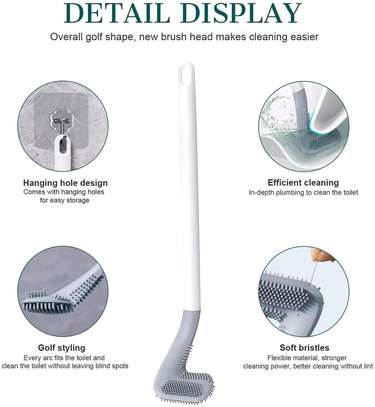 *Silicone bristle toilet brush image 3