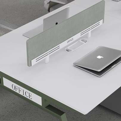 Office Desk: Modern Dual User Workstation image 2