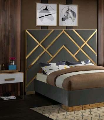 Grey bed designs/Beds Kenya image 1