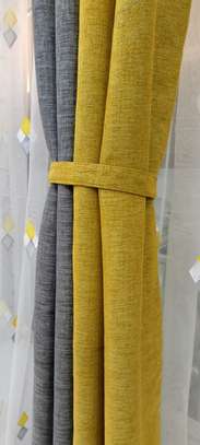 GREY AND MUSTARD CURTAINS image 1