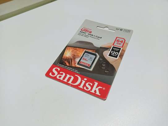 SanDisk 64GB Ultra SDHC UHS-I Memory Card Up Full HD SD Card image 2