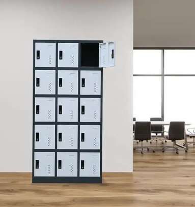 Durable 15-Door Steel Locker for School and Staff Use image 5