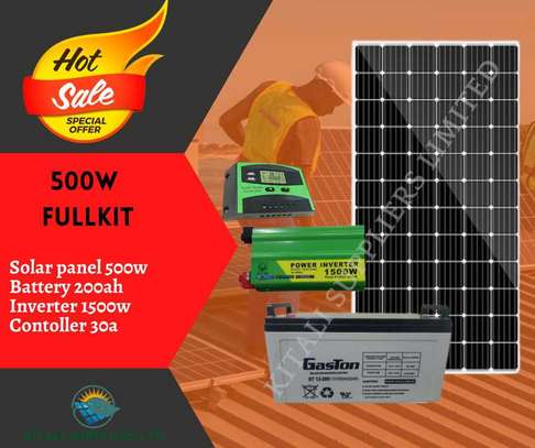 500w solar plus 200ah gaston battery image 1