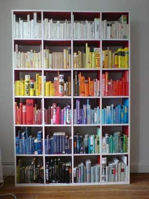 Executive mahogany finish bookshelves image 5