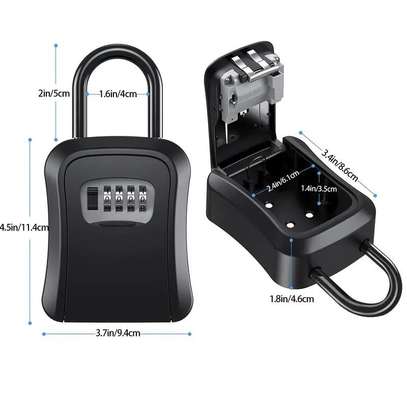 Metallic key lock box image 2