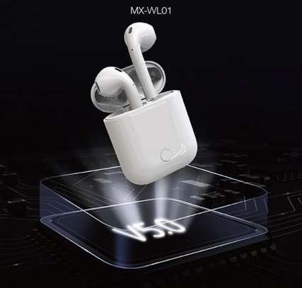 MOXOM MX-WL01 Pro Wireless Bluetooth Airpods 3D Stereo sound Earbuds Headphones image 8