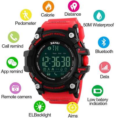 SKMEI 1227 Bluetooth Tactical waterproof sports smart watch image 2