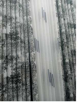 Grey Heavy fabric curtains available image 2