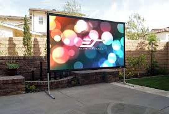 REAR&FRONT PROJECTION SCREEN 120*160 FOR HIRE image 3