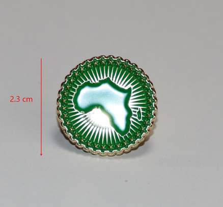 African Union Flag Lapel Pin Badge image 5