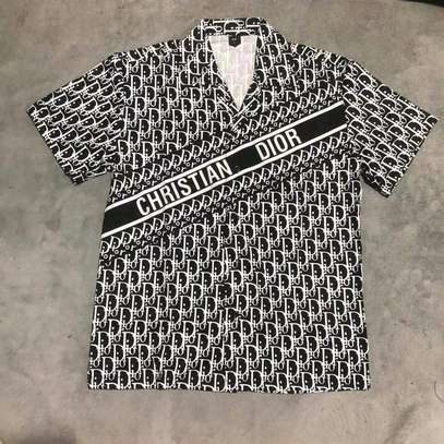 Lv Dior Drew Bulls Flames Shirts* image 1