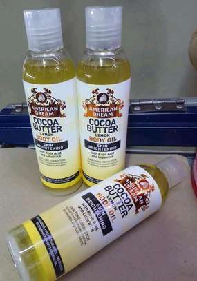 American Dream Cocoa Butter Lemon Body Oil Skin Brightening image 1