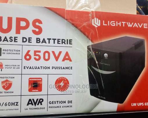 Lightwave Back-Up Uninterrupted Power Supply (UPS) – 650VA image 1