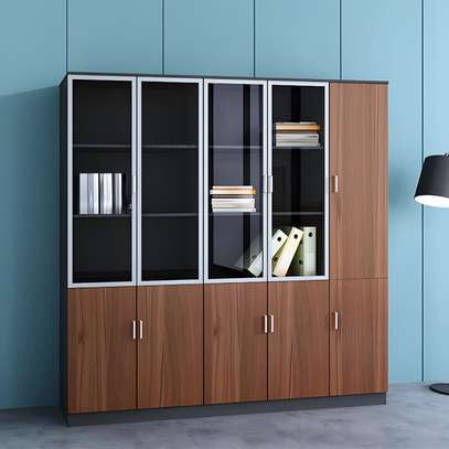 Office Cabinet : Advanced 3-Door Wooden Office Cabinet image 5