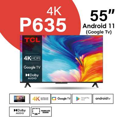 New Arrival TCL 55P635 55 inch 4K HDR Google TV image 1