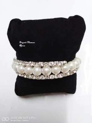 Womens Pearl Double strand Bracelet image 3