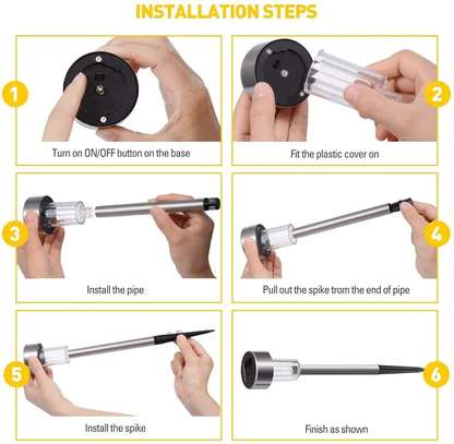 12 Pack Stainless Steel Solar Garden Lights Outdoor image 3