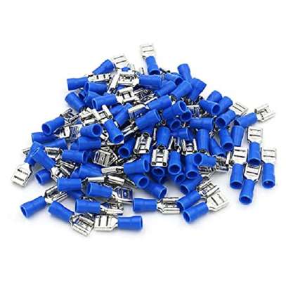 Electrical push clip Terminal 16-14 AWG 6.3mm 2-250 Blue image 2