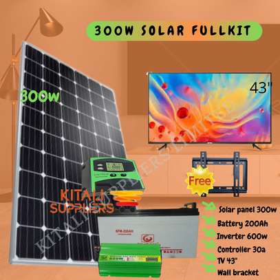 300w solar fullkit with 43" image 1