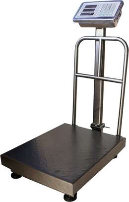 Weighing Scale with Safety Barrier - Grey, 300 kg image 1