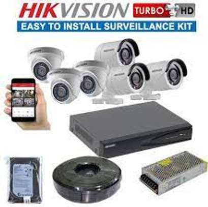 Six 6 CCTV Hikvision CCTV Security Cameras ComPlete Kit image 1