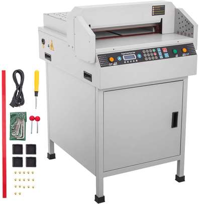 450v stack electric guillotine paper cutter , paper cutting machine image 1